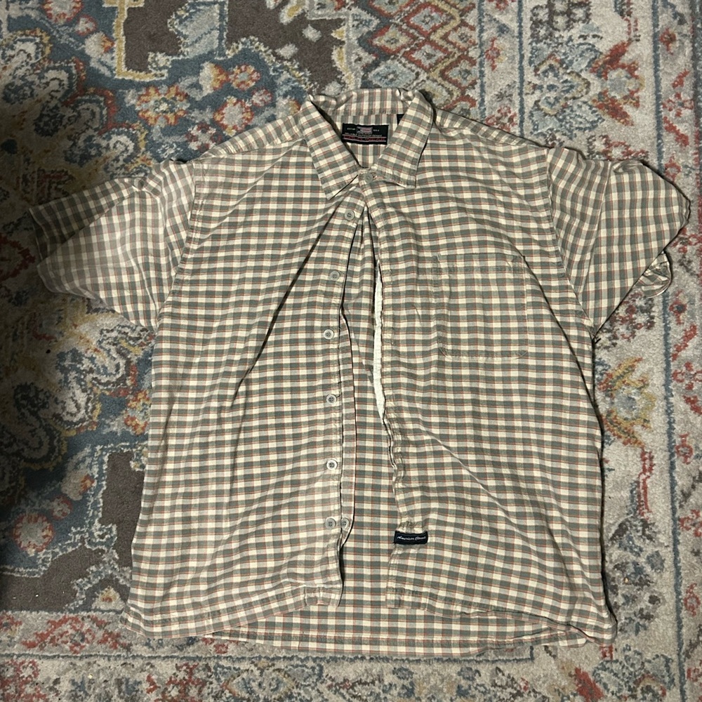 Men's Checkered Short Sleeve Shirt